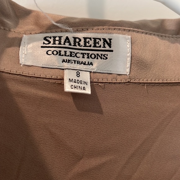 Long Sleeve Cropped Satin Top - Picture 2 of 3